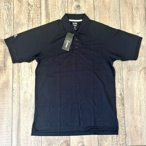 Adidas Polo Shirt  Men's Small Black Climalite Short Sleeve